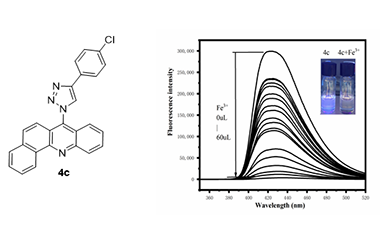 Synthesis, Crystal Structure and Its Application in Living Cells Imaging of Benz(c)acridine-1,2,3-triazole Derivatives 2011-3159
